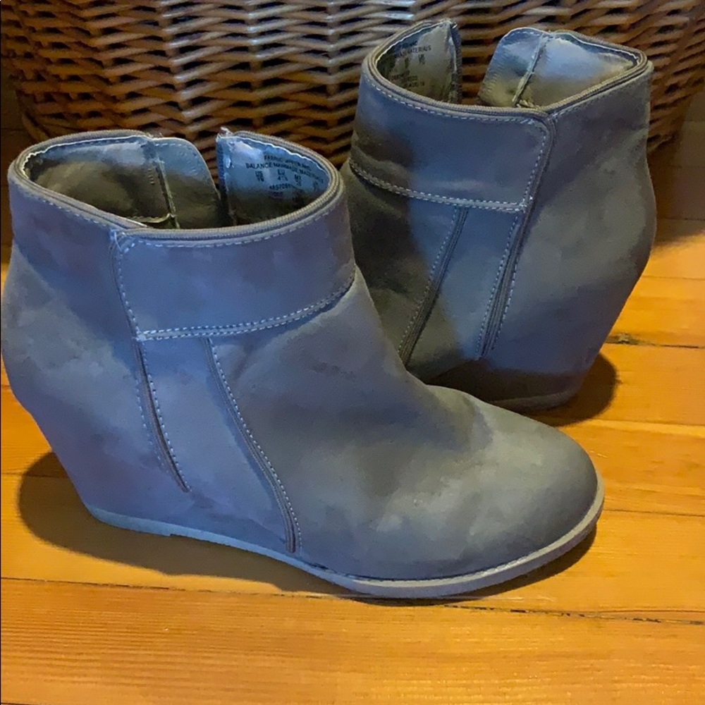 Taupe Wedge Boots